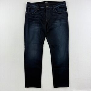 HUDSON Blake Slim Jeans Size 36 Mens Straight Zip Blue Overdye‎